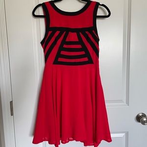 Red & Black Mini Dress (Size S)